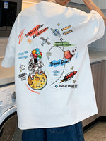 Chemise rose surdimensionnée style streetwear grande taille Majin Boo Kid