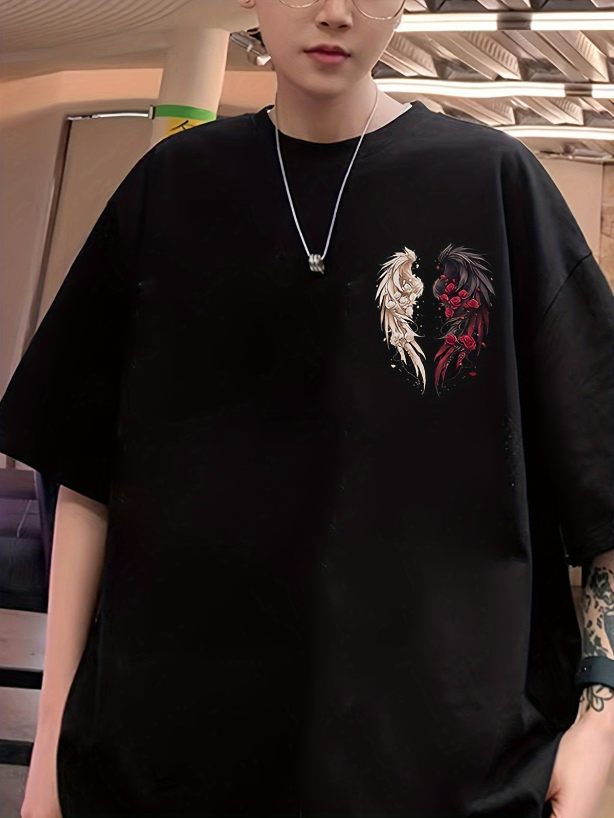 Oversized Streetwear Plus SizeAngel Wings