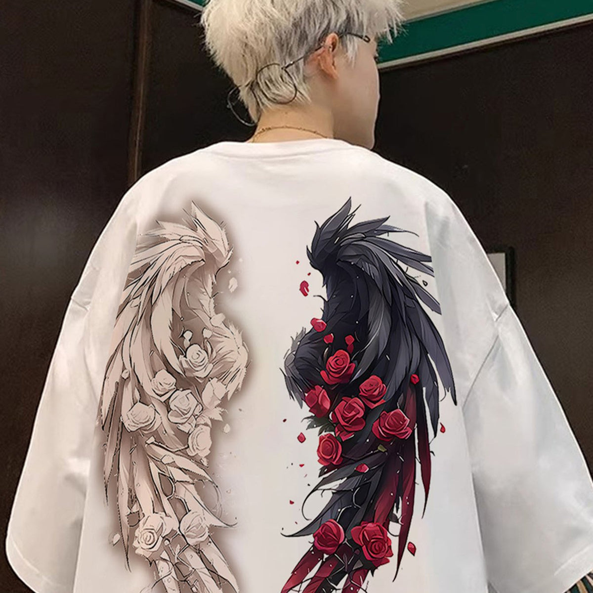 Oversized Streetwear Plus SizeAngel Wings
