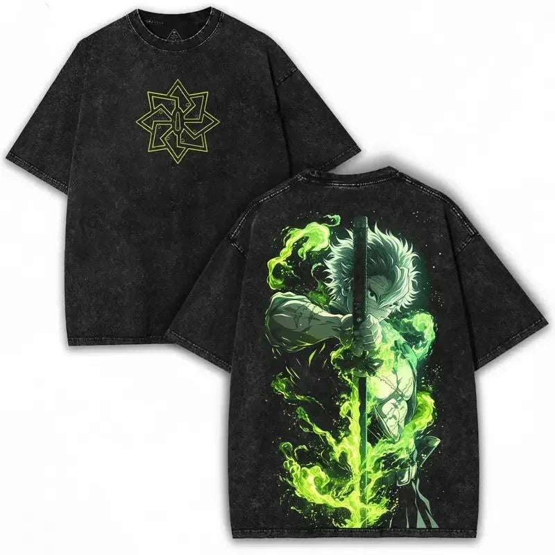 Shinazugawa Sanemi Oversize-Streetwear-T-Shirt