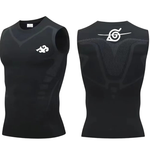 Anime Naruto Sleeveless Compression T-Shirt