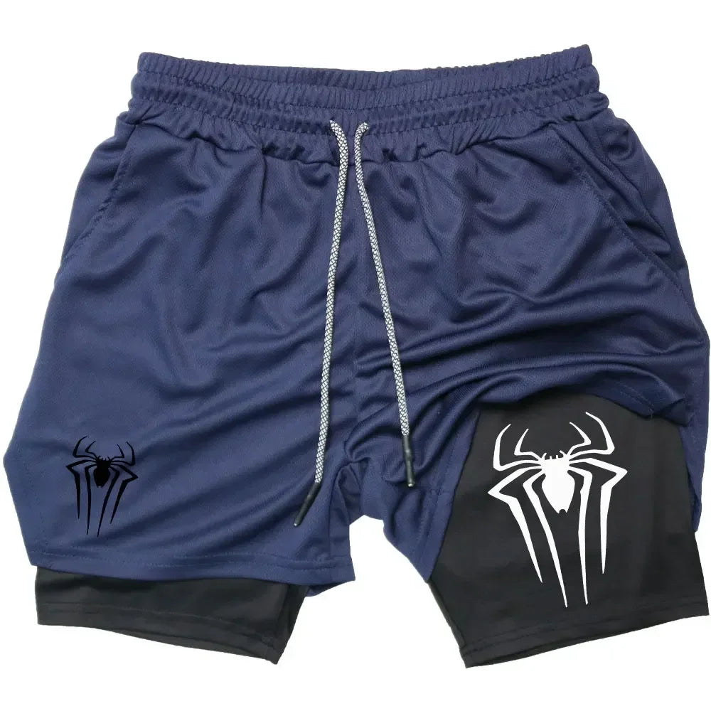 Spider Home Dry-Fit Compression Shorts 2 in 1