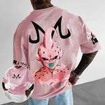 Oversized Streetwear Plus Size Majin Boo Pink Shirt