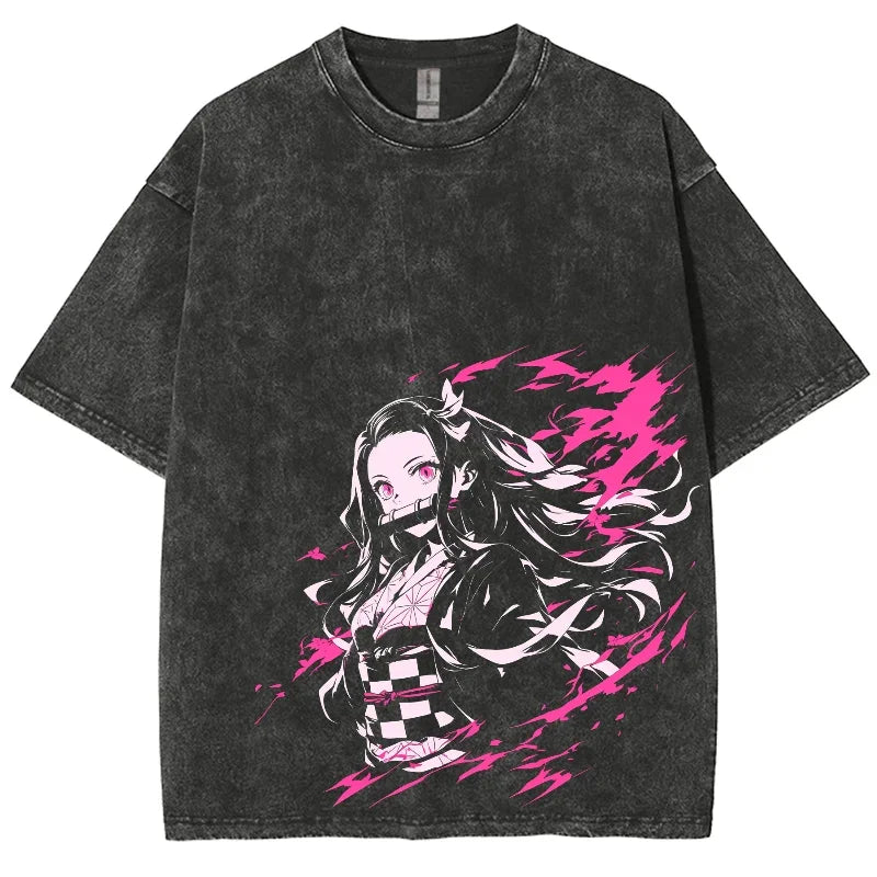 Oversize-Streetwear-T-Shirt „Nezuko Kamado“