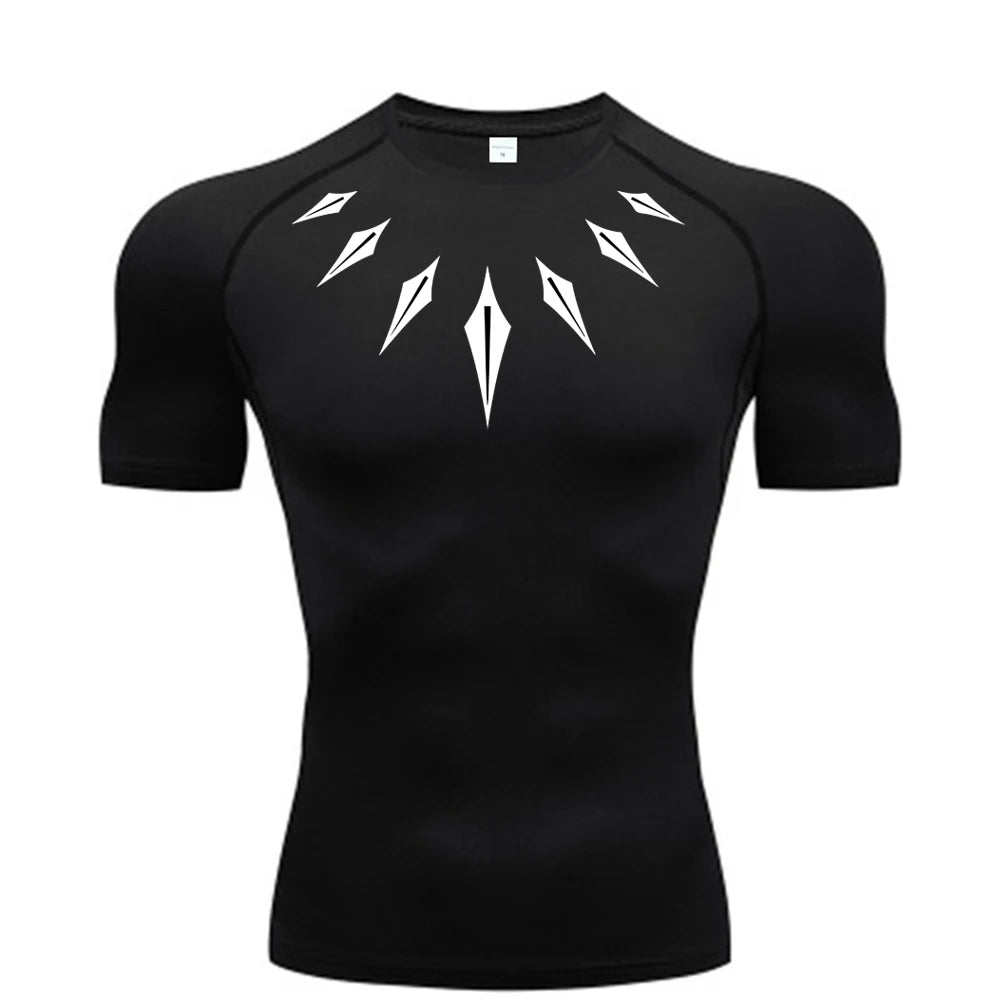 Dry Fit Athleisure wakanda forever Print Compression Shirt