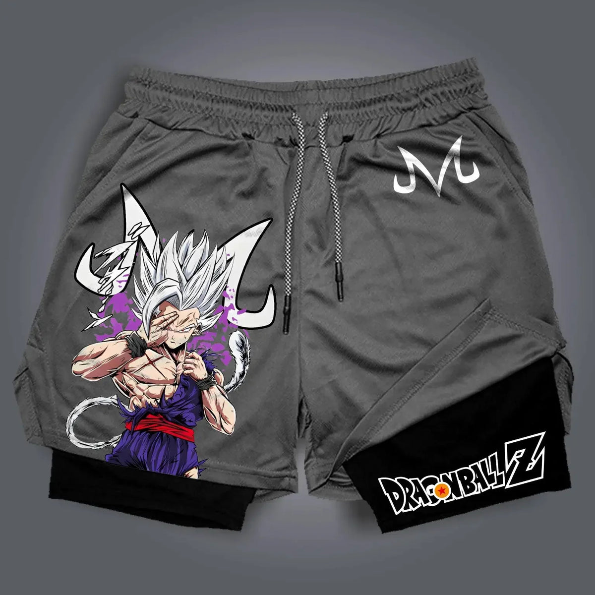 Dragon Ball Z Dry-Fit Compression Shorts 2 in 1
