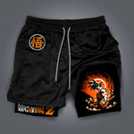 Dragon Ball Z 2-in-1 Dry-Fit Compression Shorts