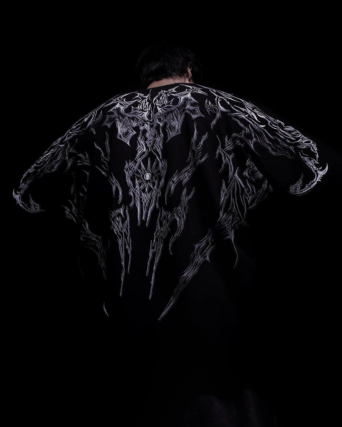 Oversized T-shirt Black Shadow