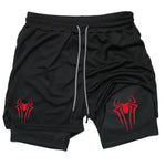Spider Home Dry-Fit Compression Shorts 2 in 1