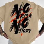 Oversized Streetwear Plus SizeNo Risk No Story