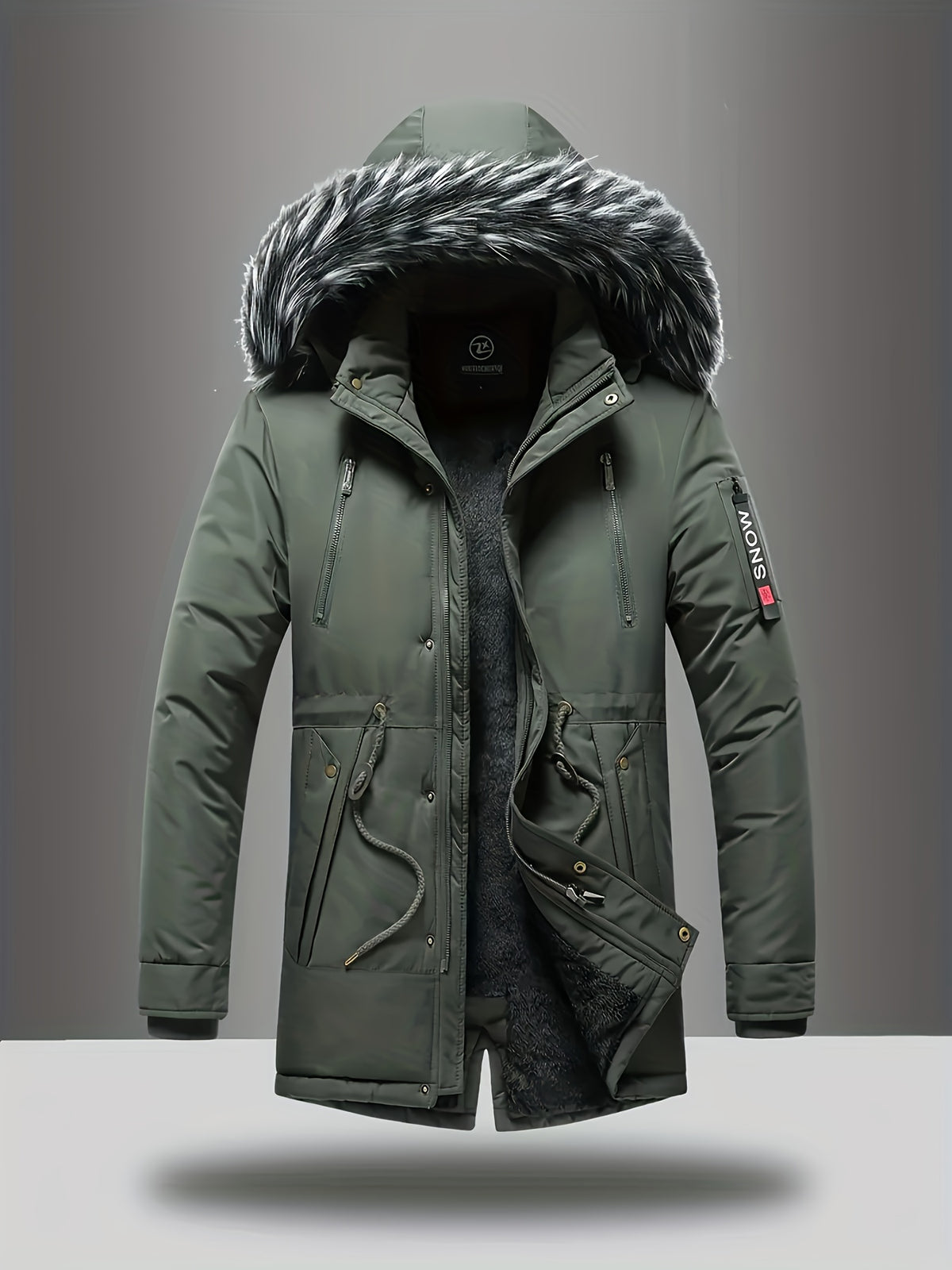 Men's tweed overcoat