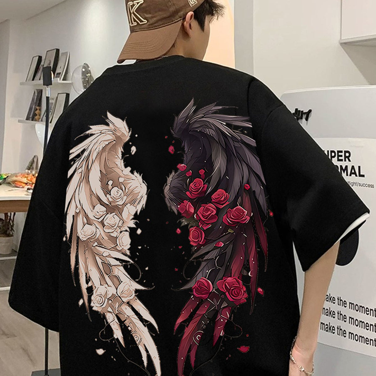 Oversized Streetwear Plus SizeAngel Wings