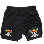 One Piece Skull Dry-Fit Compression Shorts
