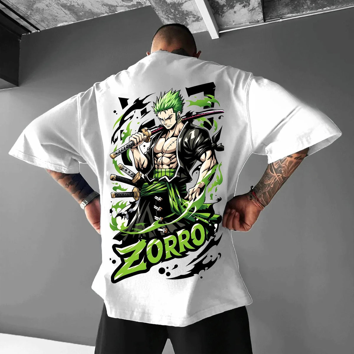 Oversized Streetwear Plus Size Zoro One Piece