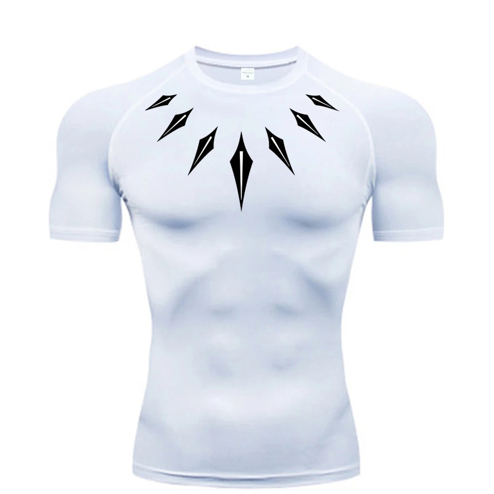 Dry Fit Athleisure wakanda forever Print Compression Shirt