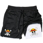 One Piece Skull Dry-Fit Compression Shorts