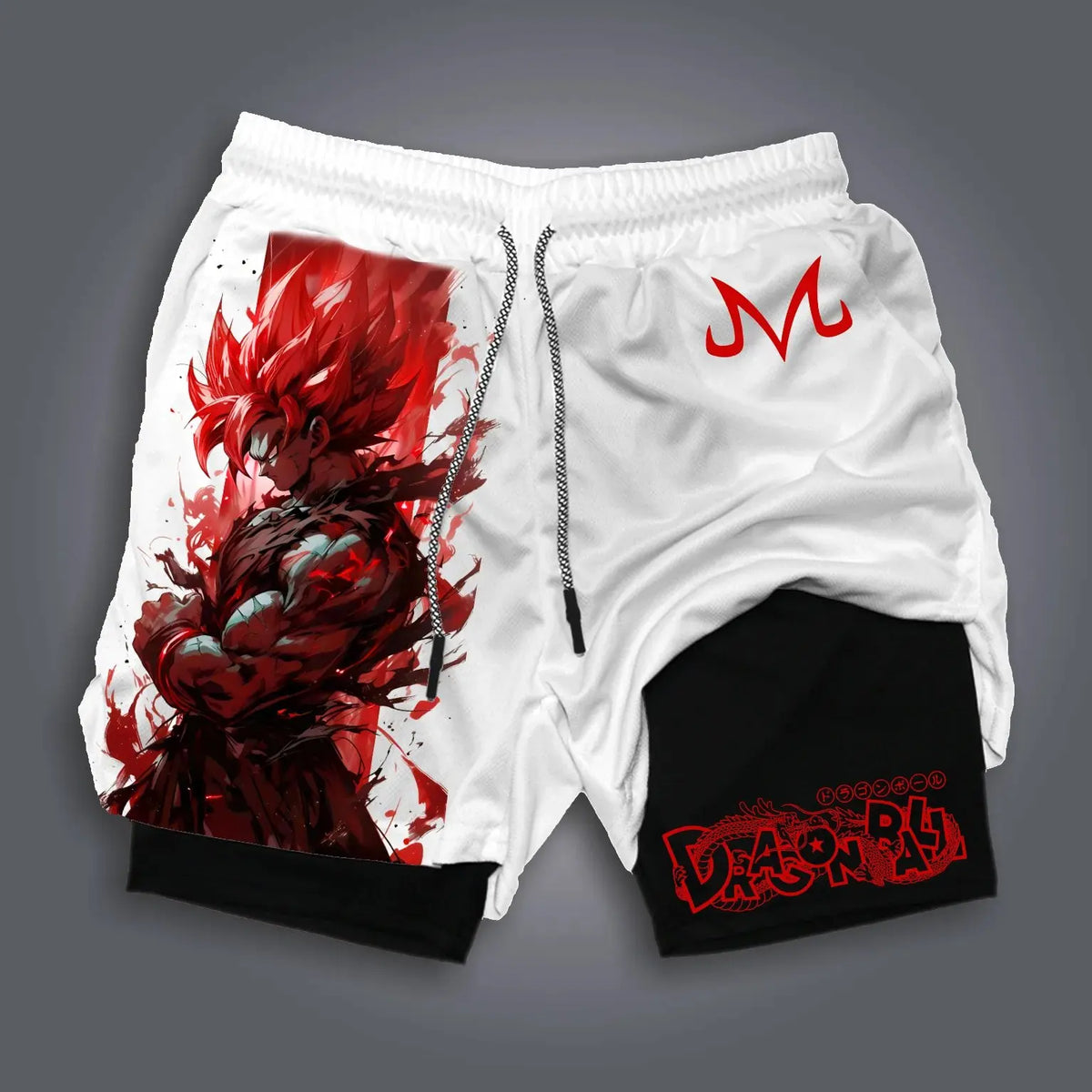 Goku Phases Dry-Fit Compression Shorts 2 in 1