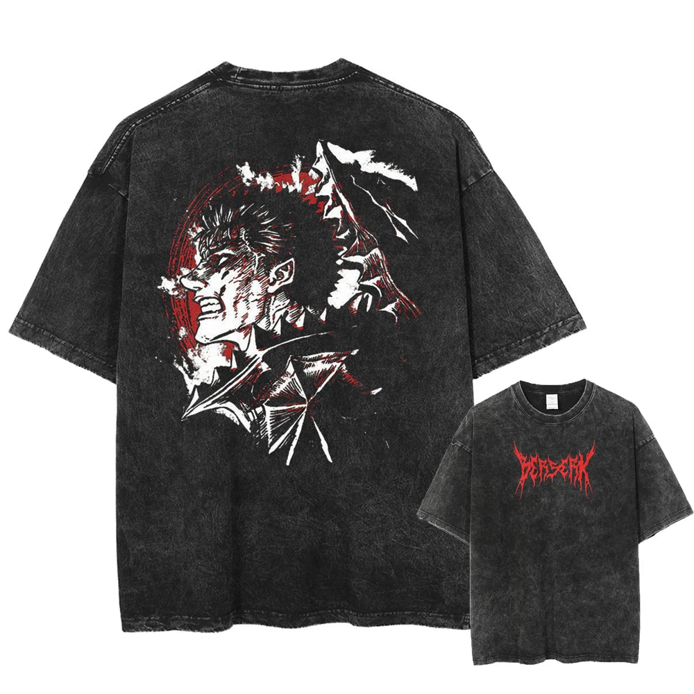 Berserk Vintage Oversized Streetwear T-Shirt