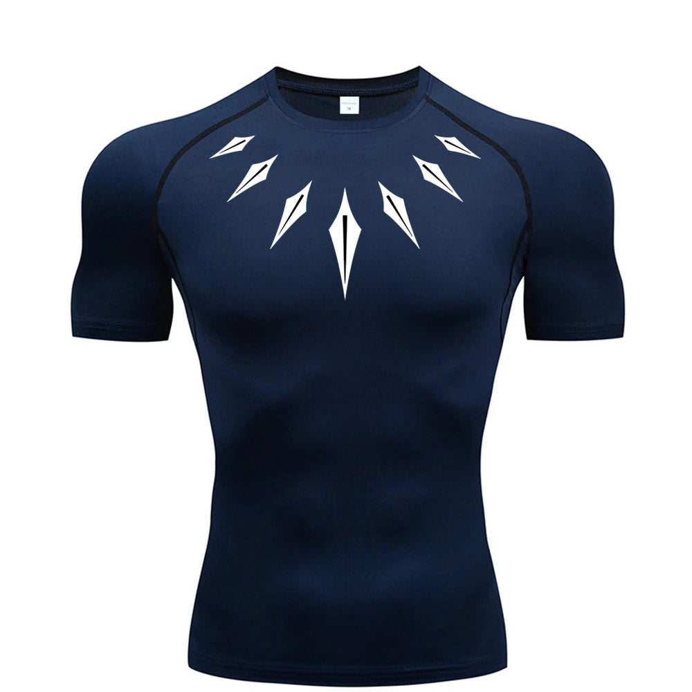 Dry Fit Athleisure wakanda forever Print Compression Shirt