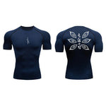Dry Fit Athleisure Demon slayer Kokushibo Compression Shirt
