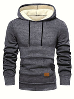 Men's heavy waterproof hooded sweatshirt