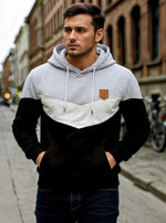 Men's quilted bomber sweatshirt